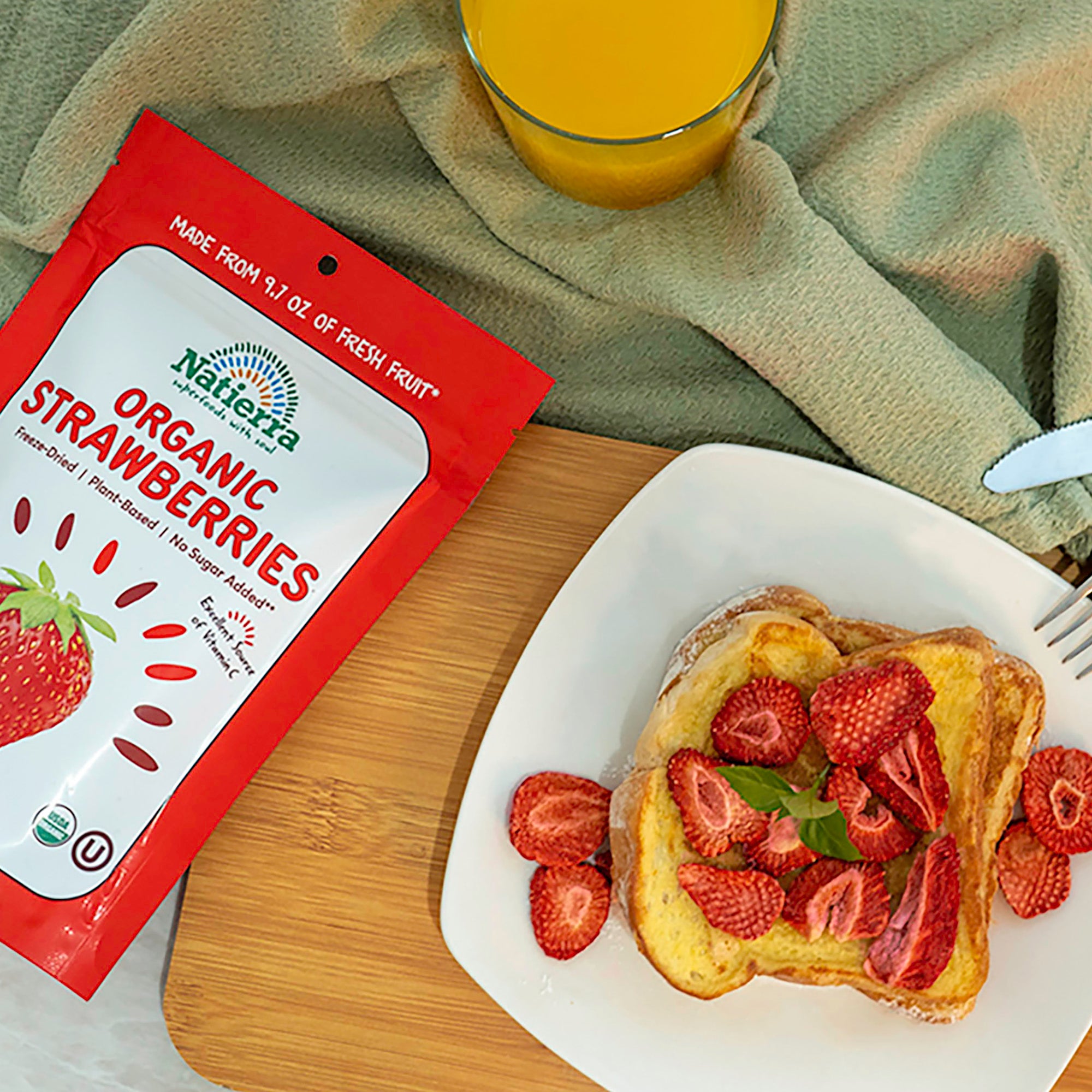 Freeze-dried strawberries