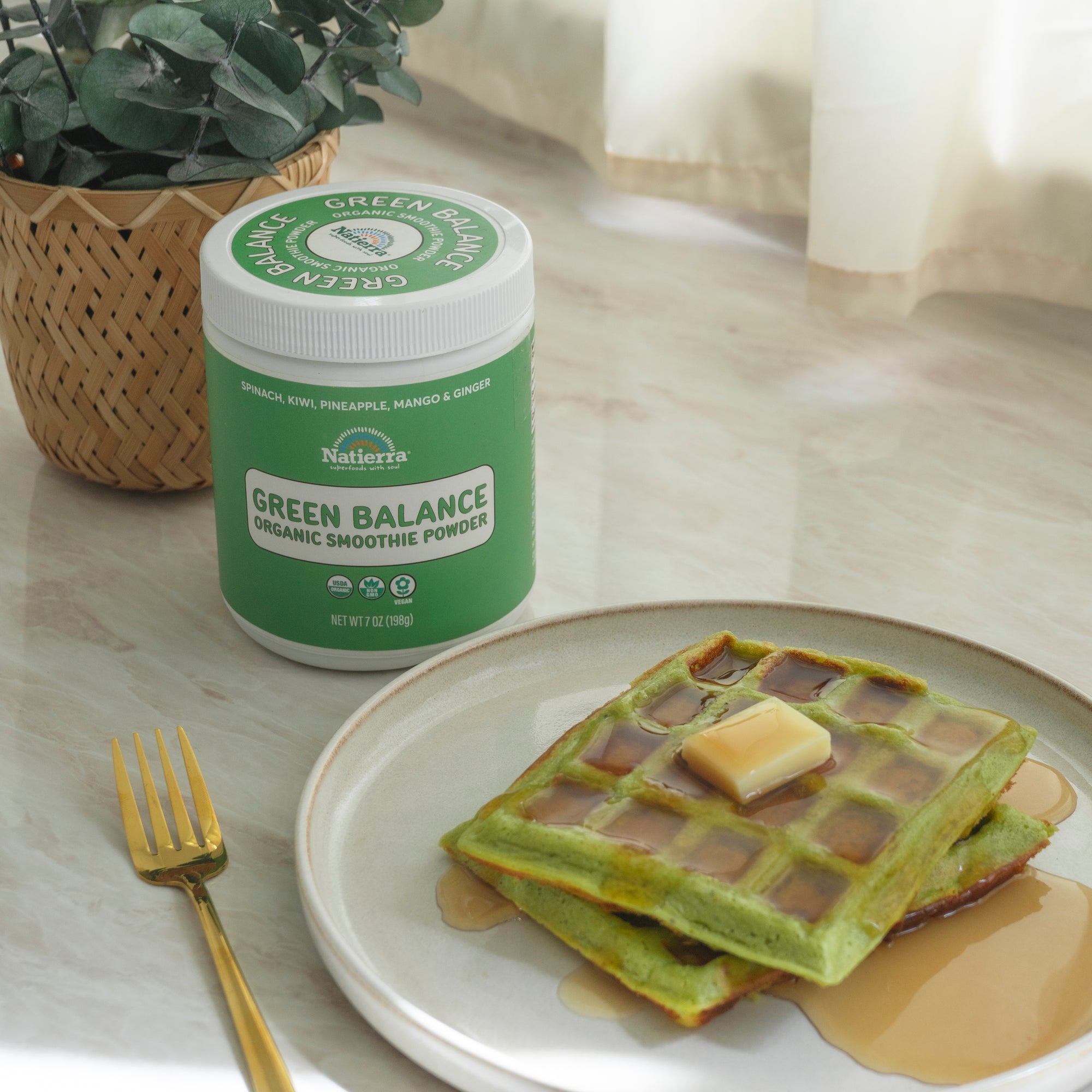 Green Balance gluten free waffle