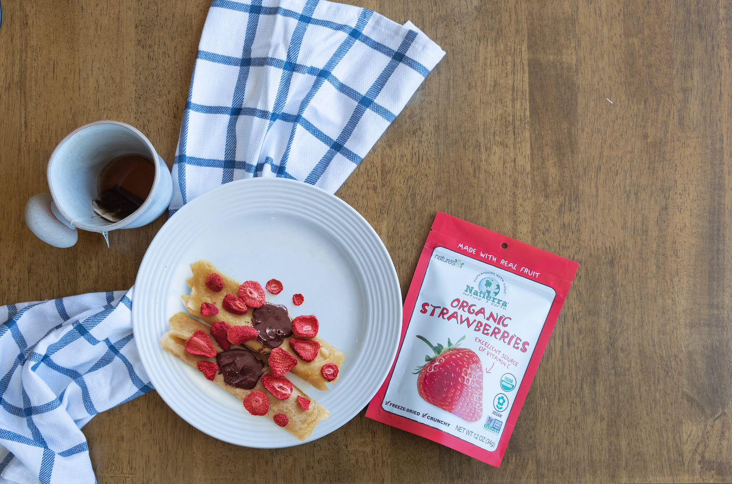 Delish Crepes and Strawberries Recipe