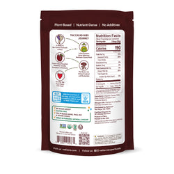 Natierra Organic Cacao Nibs bag back of package