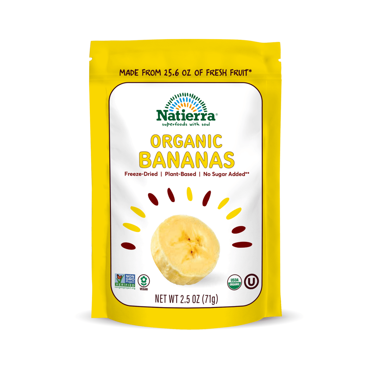 Natierra Freeze-Dried Bananas  bag