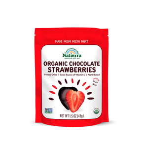 Natierra Organic Dark Chocolate Strawberry Slices 1.5 oz bag thumbnail