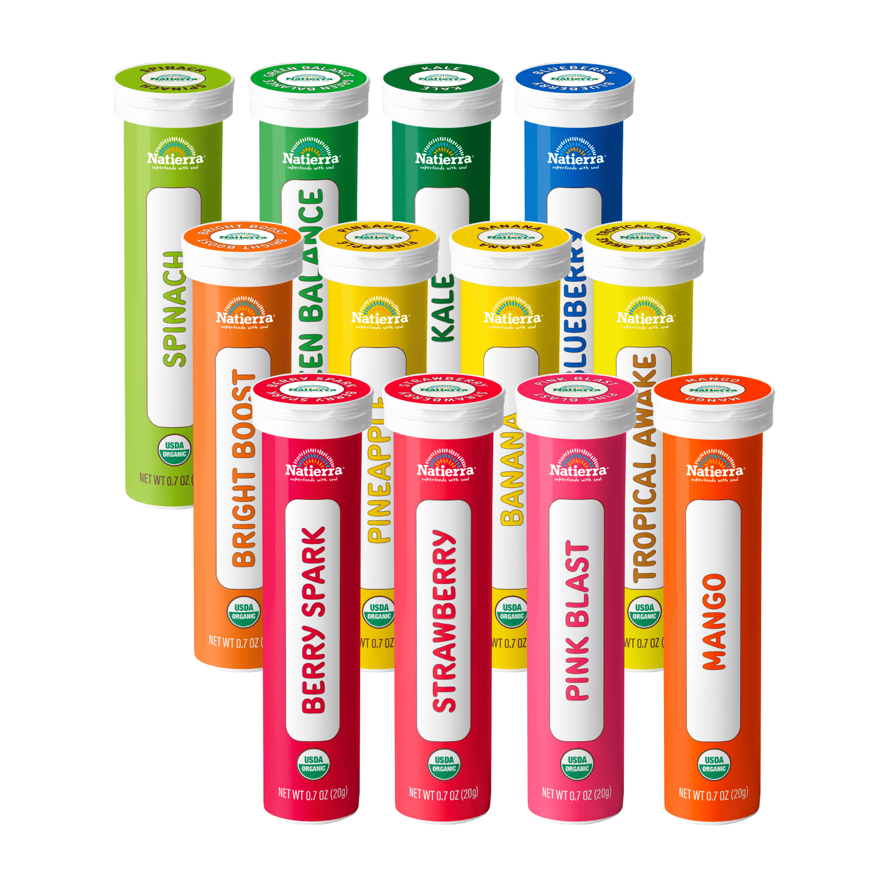Natierra Fruits and Veggies: Sample 12 Pack