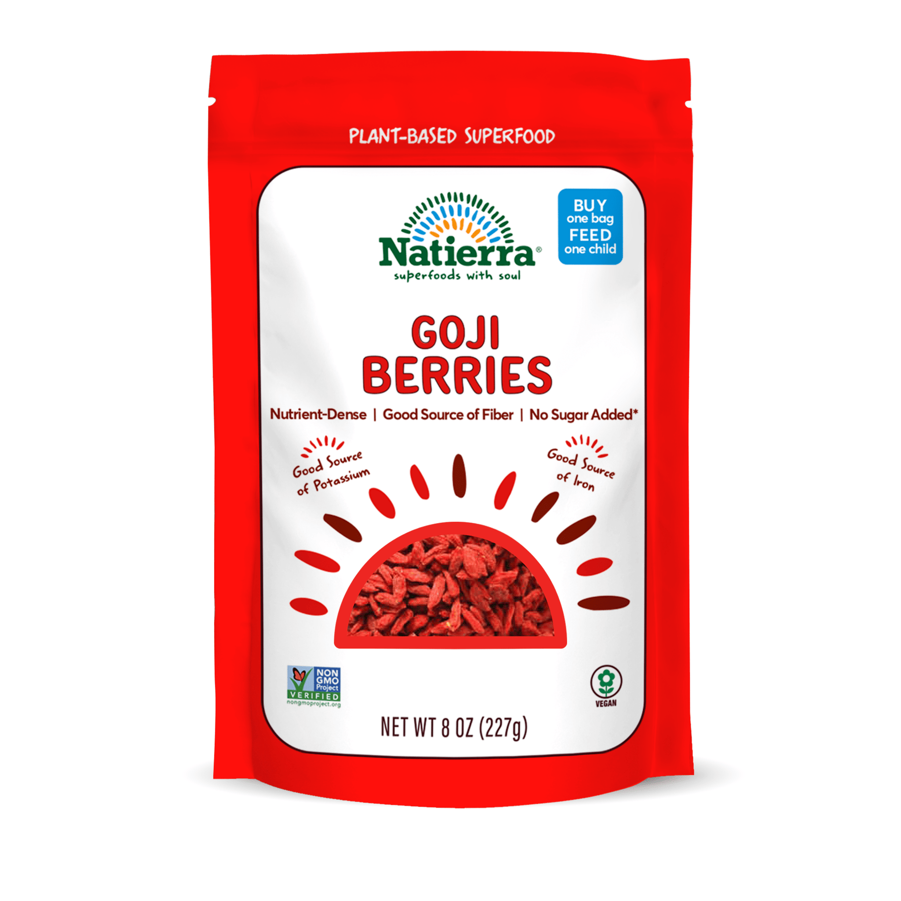 Natierra Goji Berries 8 oz bag