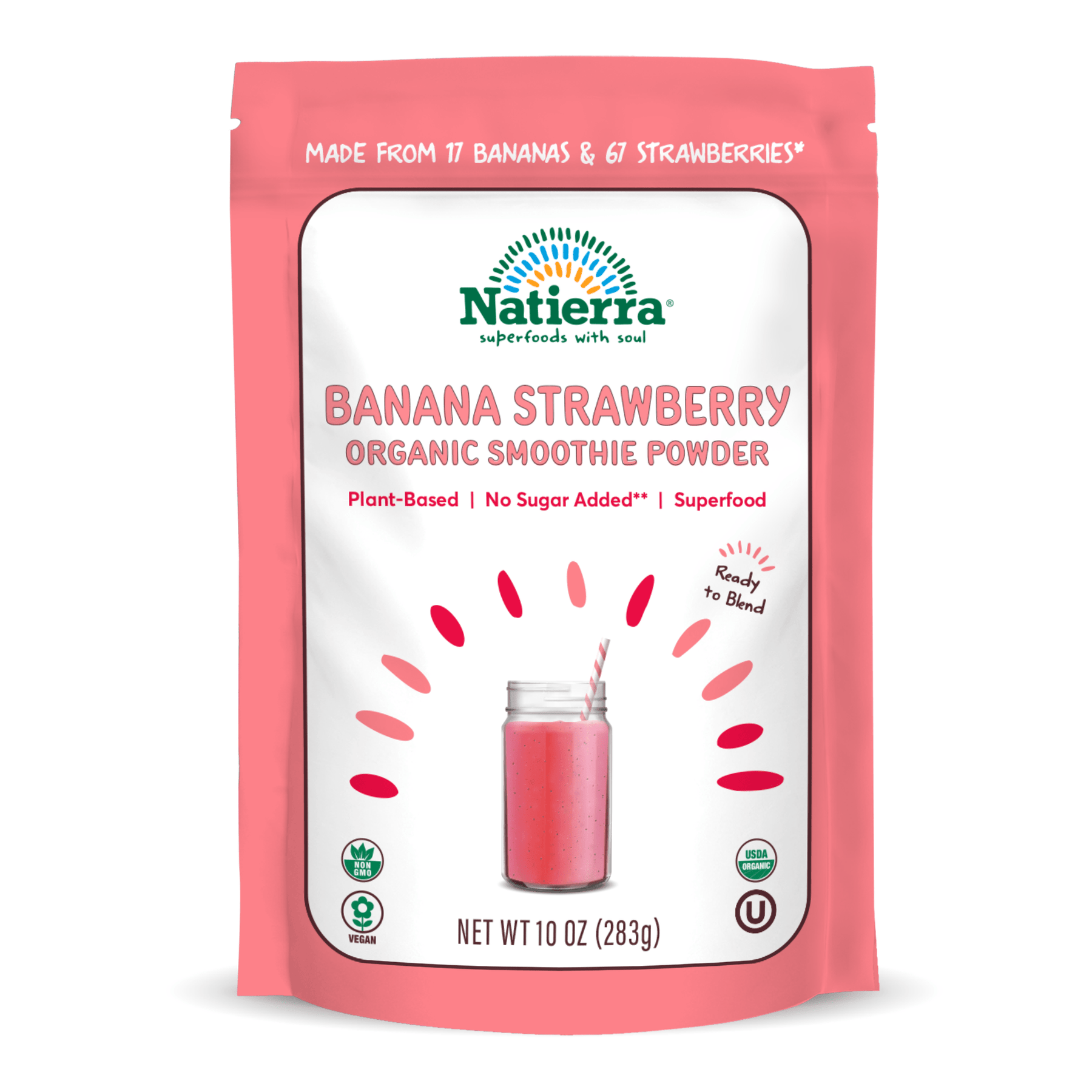 Natierra Banana Strawberry Smoothie Bag