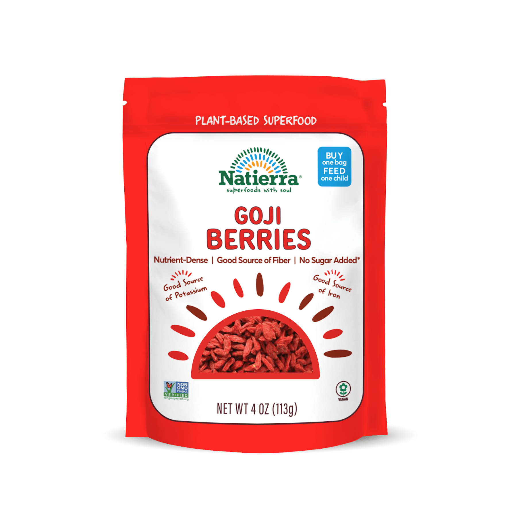 Natierra Goji Berries 4oz bag