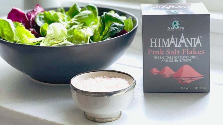 Himalayan Pink Salt On Salad