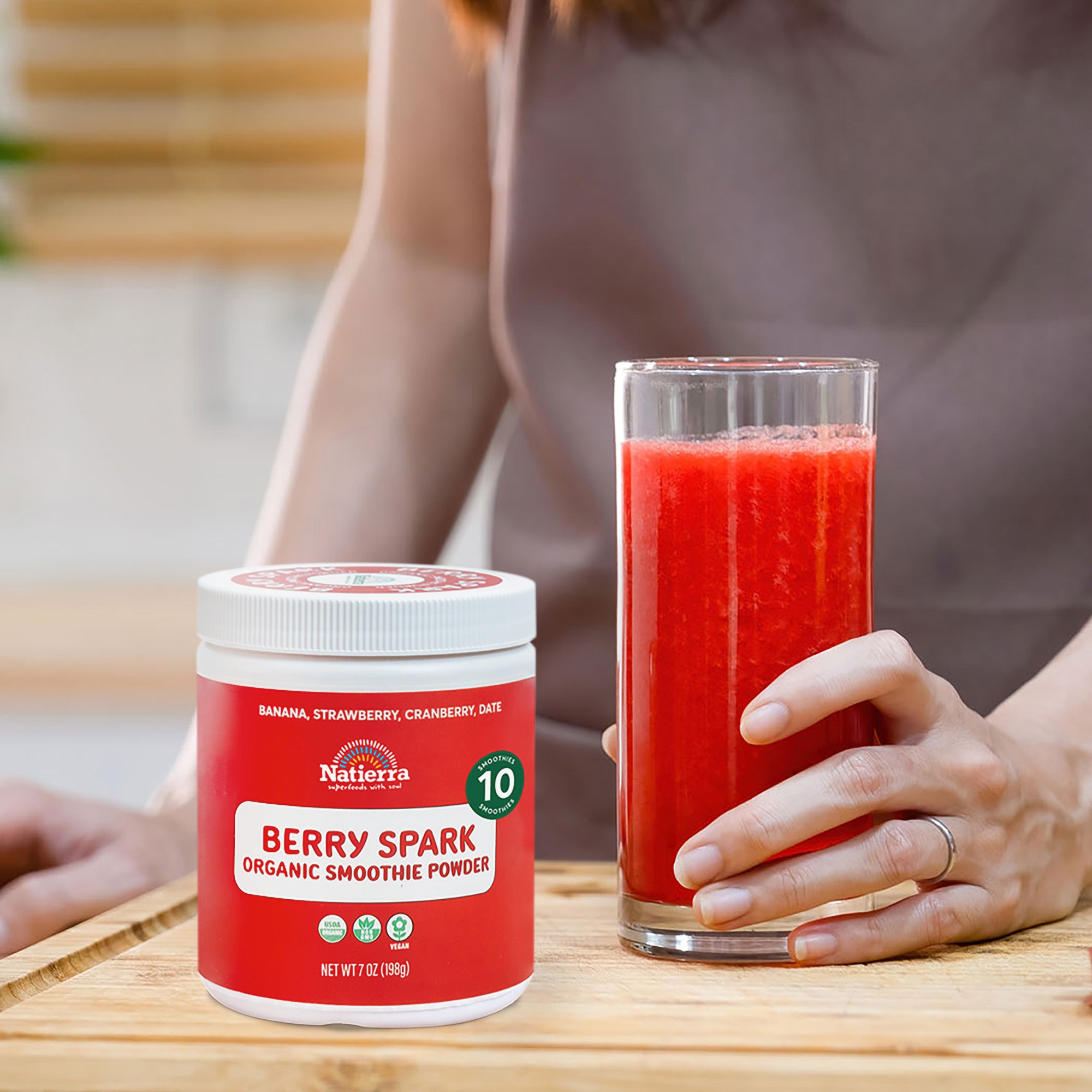 Berry Spark organic smoothie