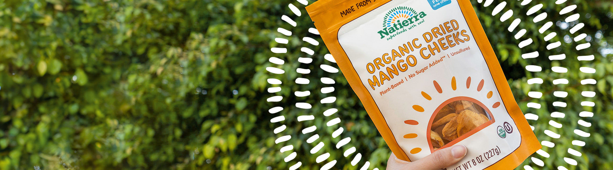 Organic dried mango cheeks