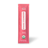 Natierra Freeze-Dried Organic Banana Strawberry Smoothie individual stick pack on a white background
