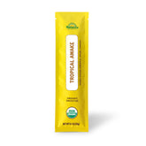 Natierra Tropical Awake Organic Smoothie individual stick pack on a white background