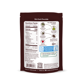 Natierra Dark Chocolate Hemp Seeds nutrition facts, journey and product claims thumbnail