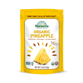 Natierra Organic Freeze-Dried Pineapple 1.5 oz bag thumbnail