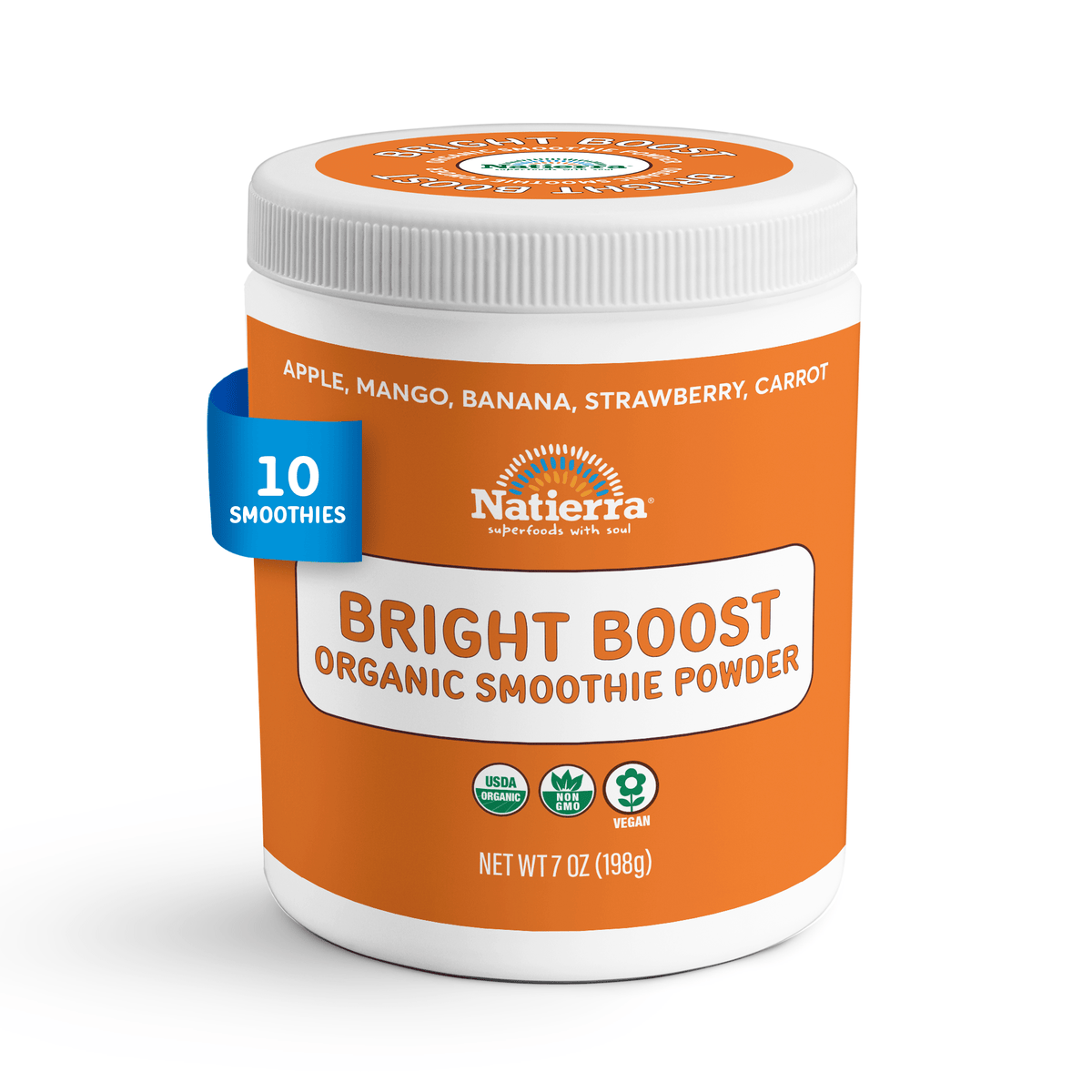 Natierra Bright Boost Organic Smoothie 7oz Jar 