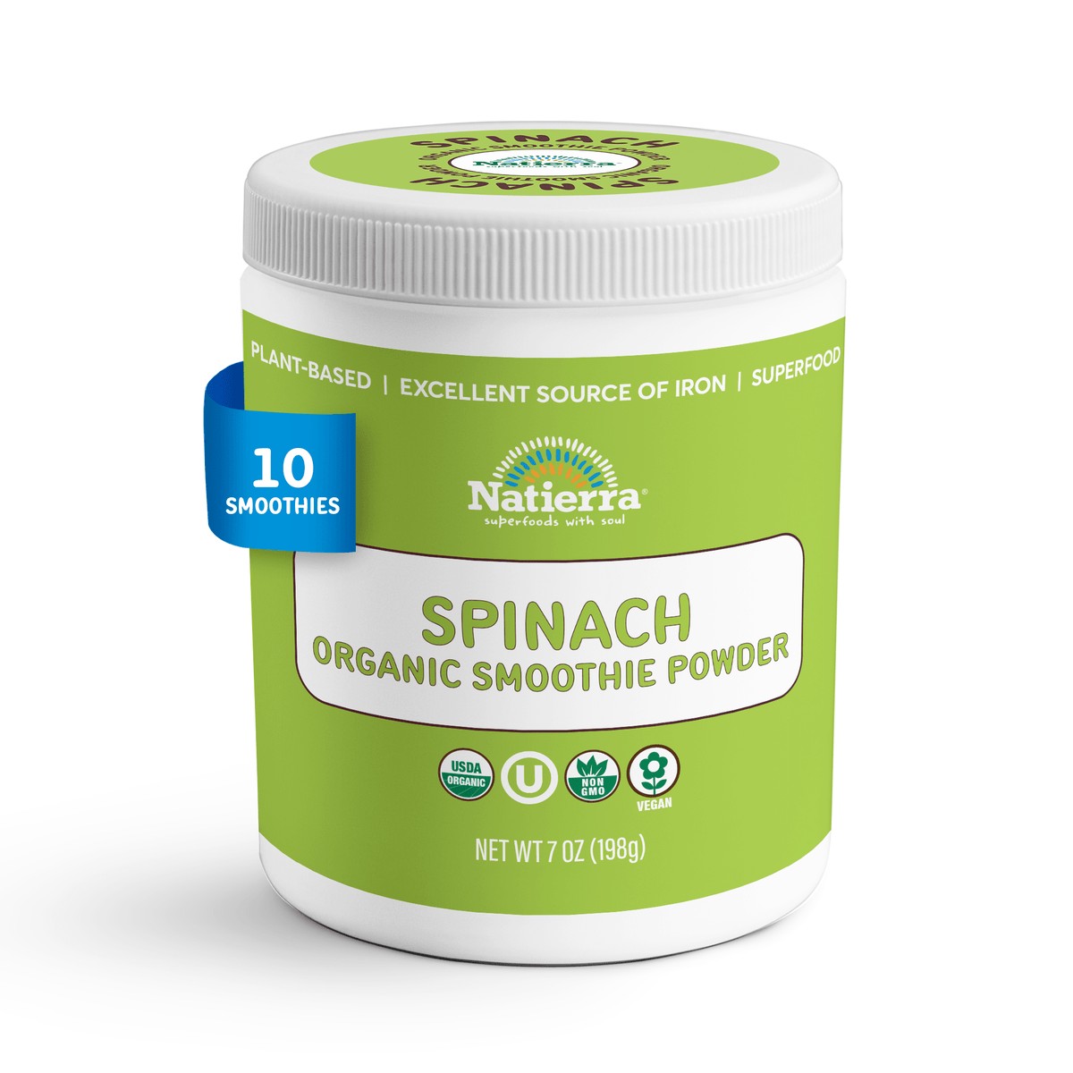 Natierra Spinach Organic Smoothie 7 oz jar