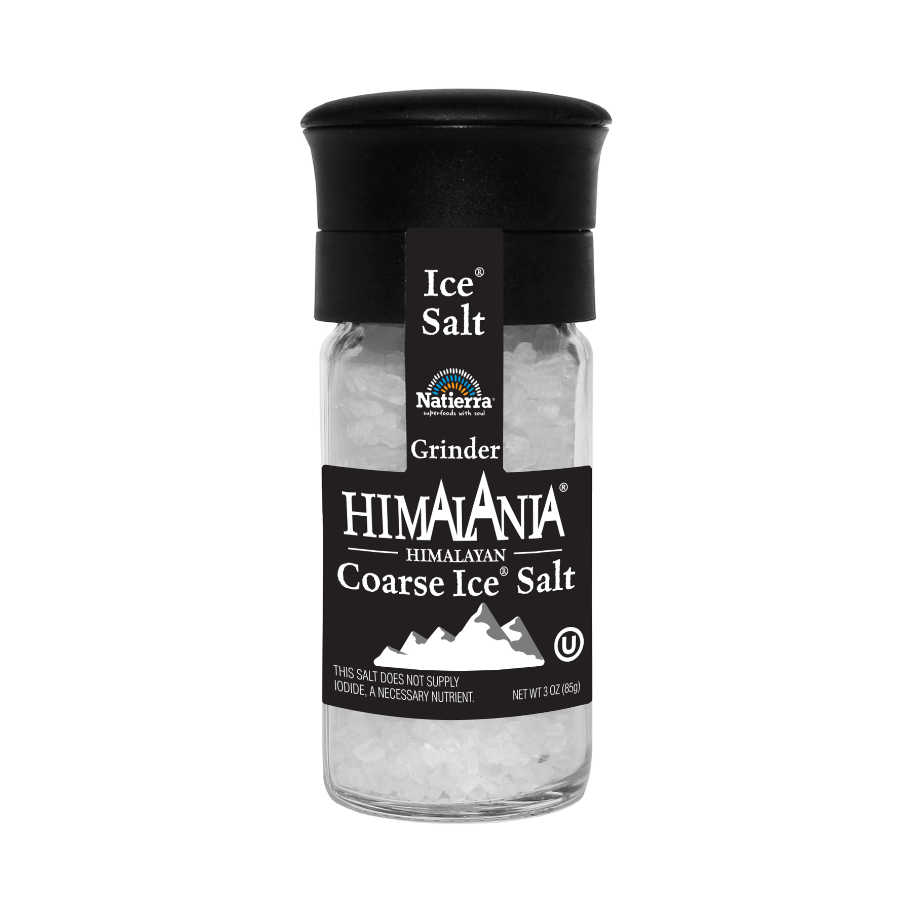 Natierra Himalania Coarse Ice Salt 3 oz grinder