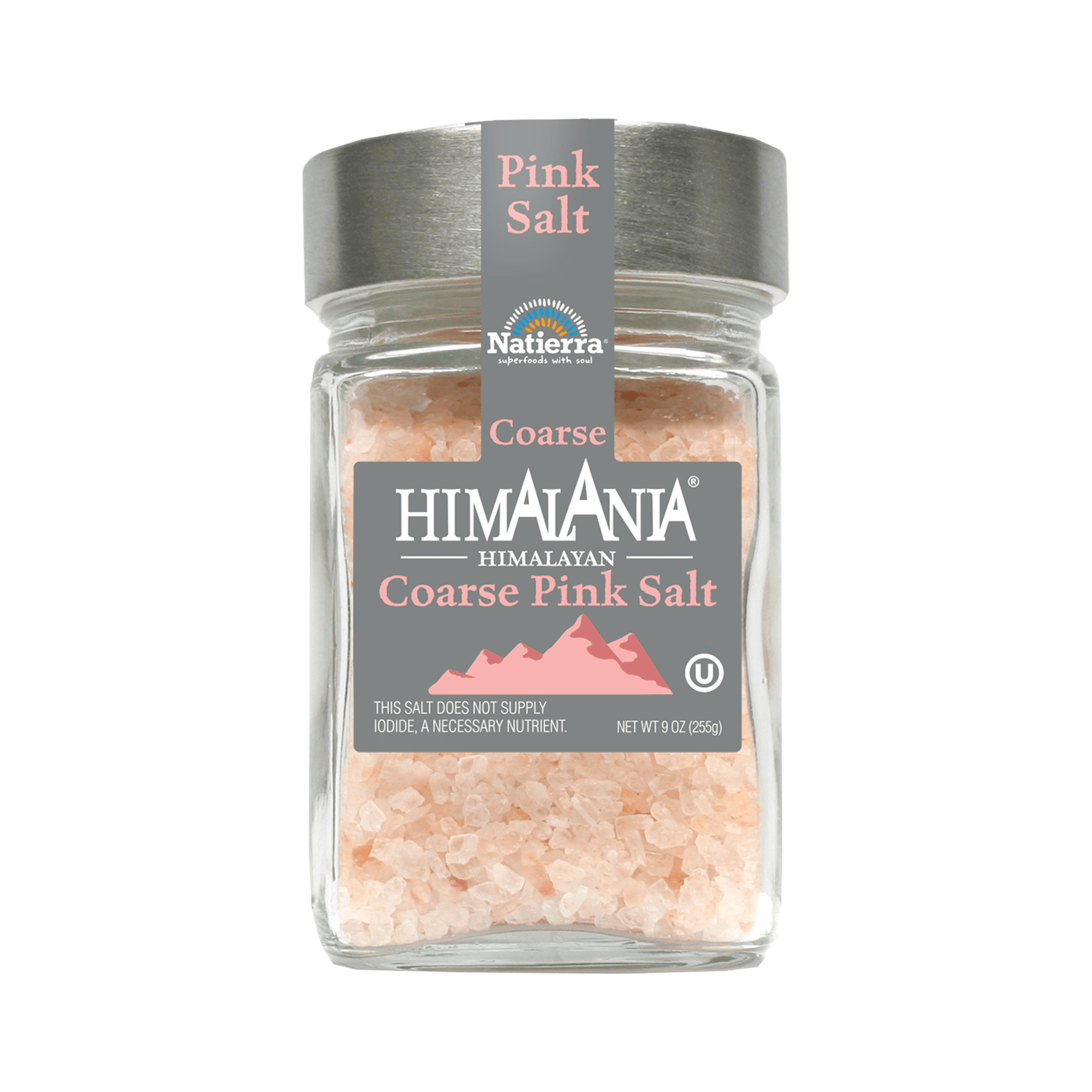 Natierra Himalania Coarse Pink Salt 7 oz jar