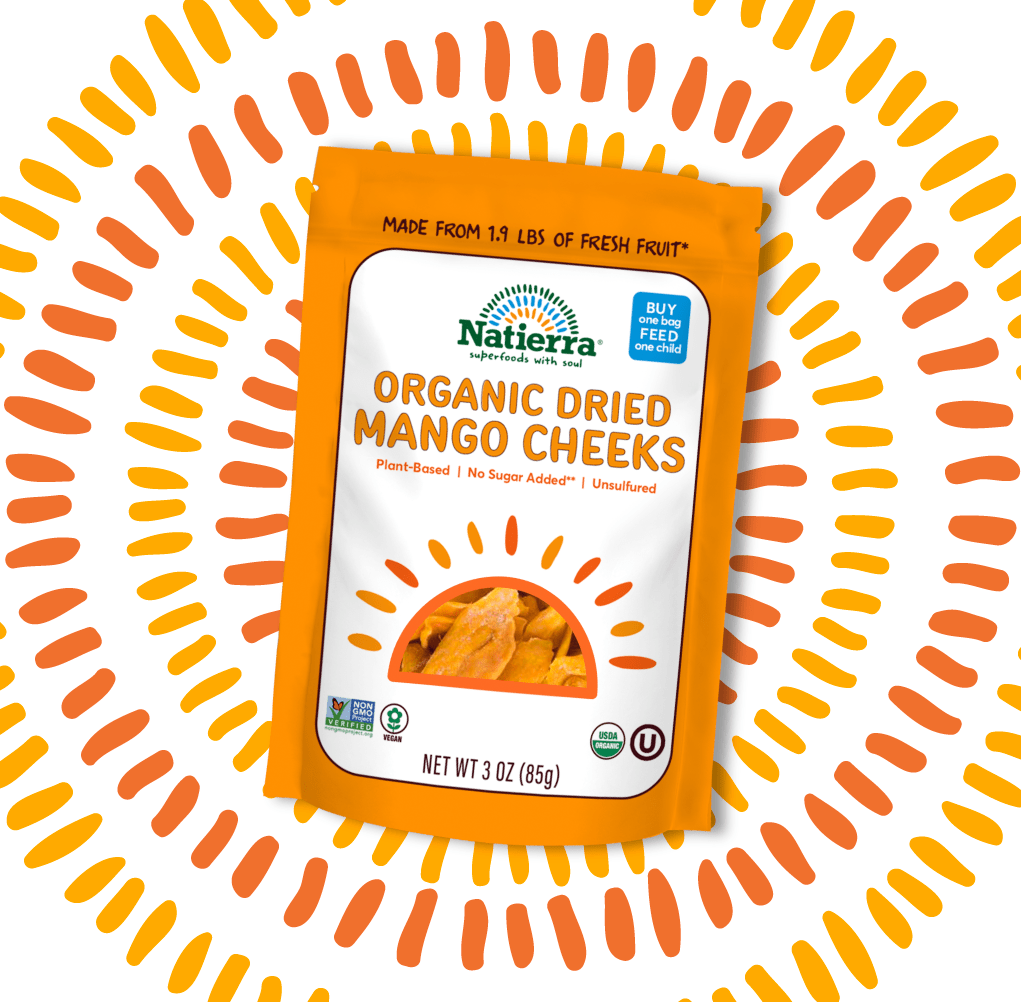 Natierra Dried Mango Cheeks 3 oz bag