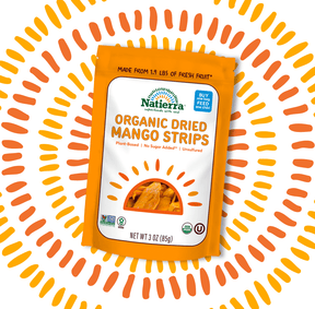 Natierra Dried Mango Strips 3 oz bag