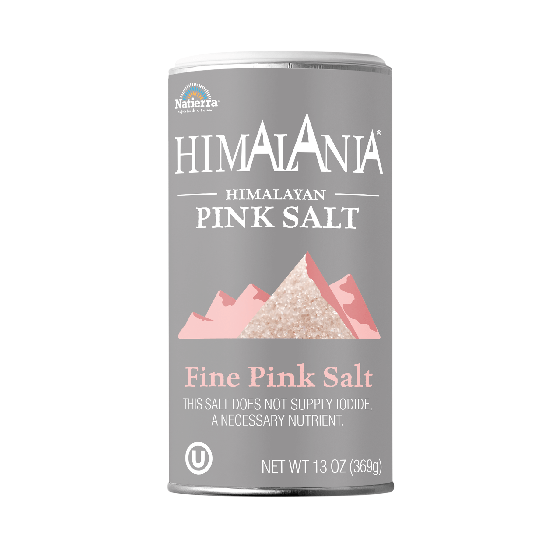 Natierra Himalania Fine Pink Salt 13 oz shaker