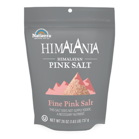 Natierra Himalania Fine Pink Salt 26 oz pouch