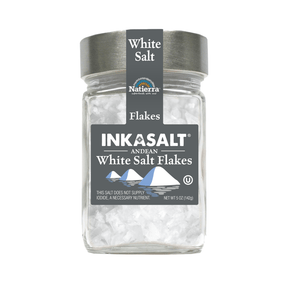 Natierra InkaSalt  White Salt Flakes 5 oz jar 