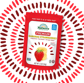 Natierra Premium Freeze-Dried Bananas and Strawberries 1.2 oz bag thumbnail