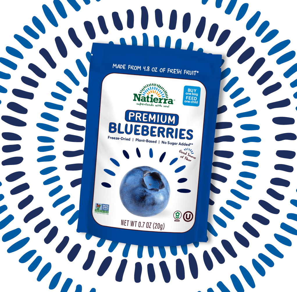 Natierra Freeze-Dried Blueberries bag