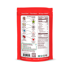 Natierra organic Freeze-Dried Strawberries nutritional facts thumbnail