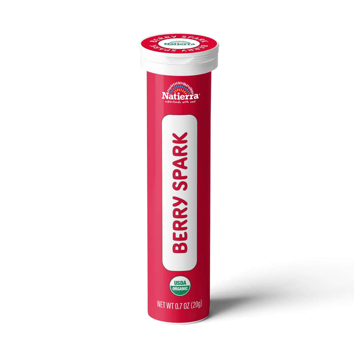 Natierra Berry Spark Smoothie Powder 0.7 oz tube