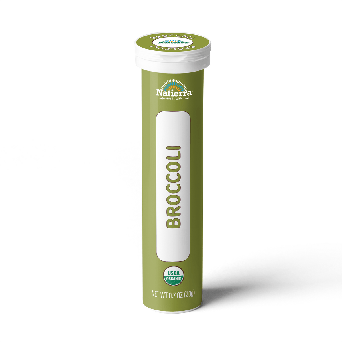 Natierra Organic Broccoli Smoothie Powder 0.7 oz tube